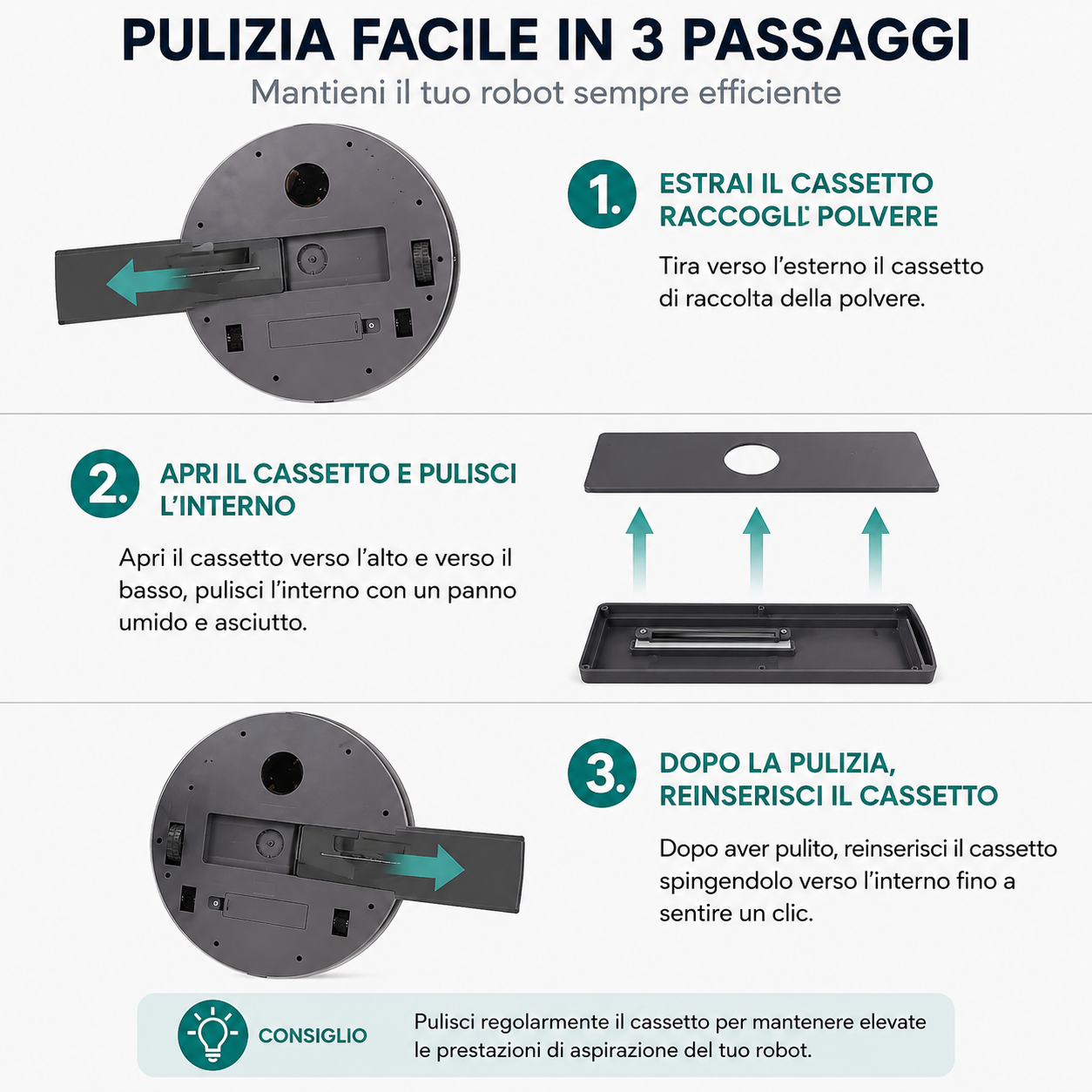 Robot Aspirapolvere Smart Casa