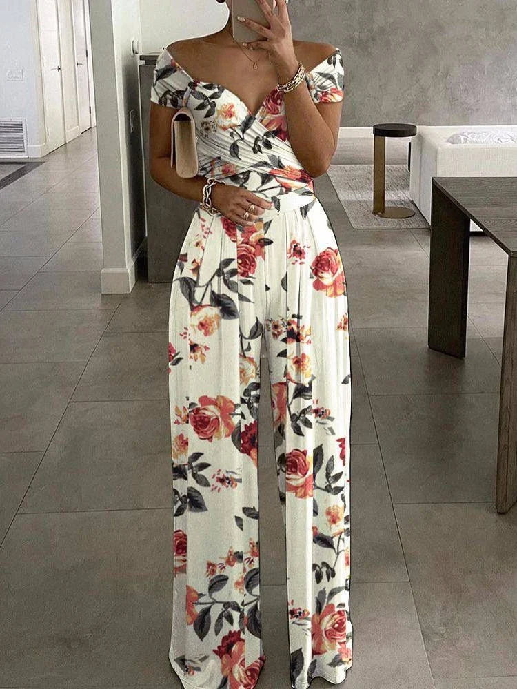 Vestito Floreale Spalle Scoperte