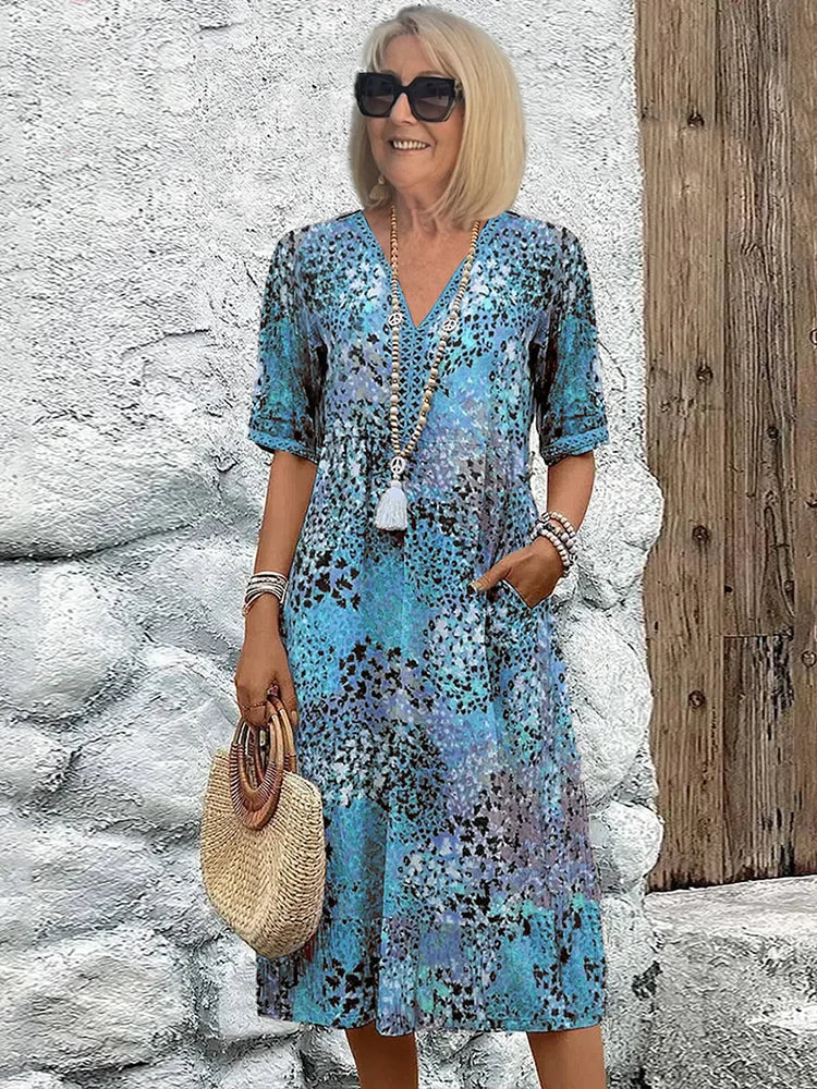 Vestito Lina Midi Scollatura V