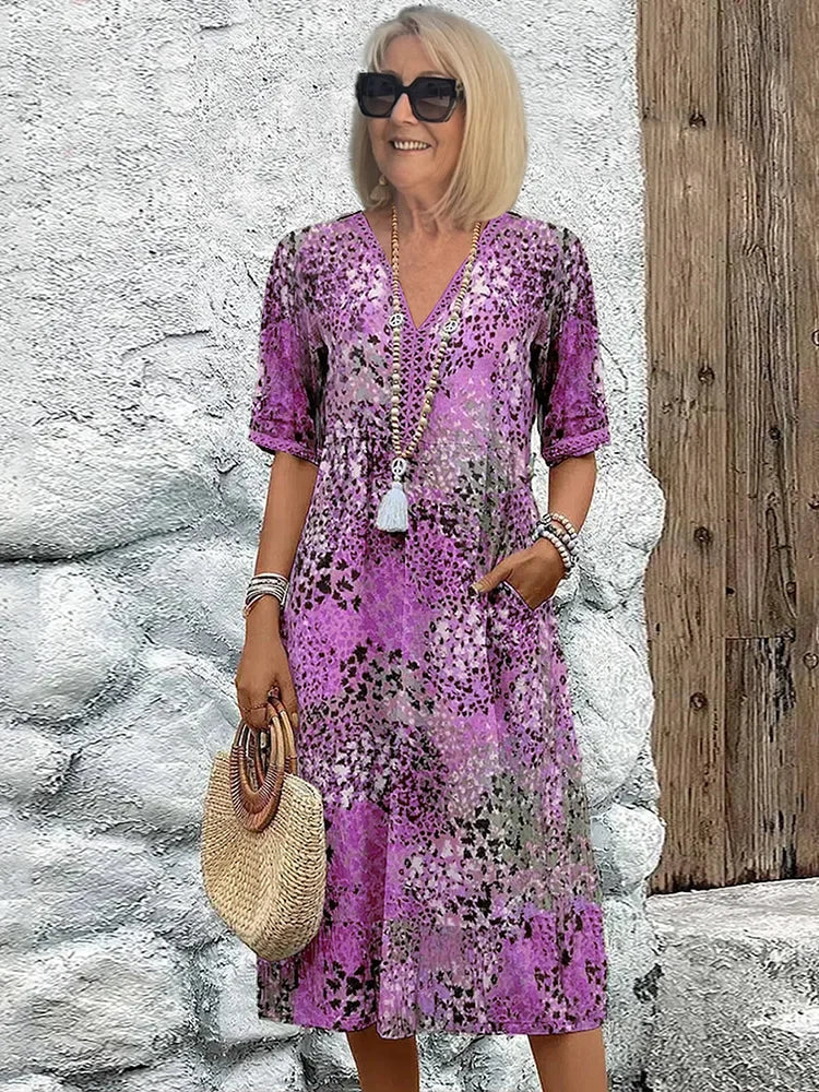 Vestito Lina Midi Scollatura V
